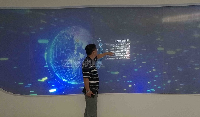 企業(yè)雷達互動投影展現操作
