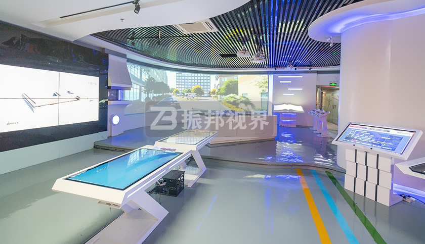 振邦視界企業(yè)多媒體展廳設(shè)計效果圖