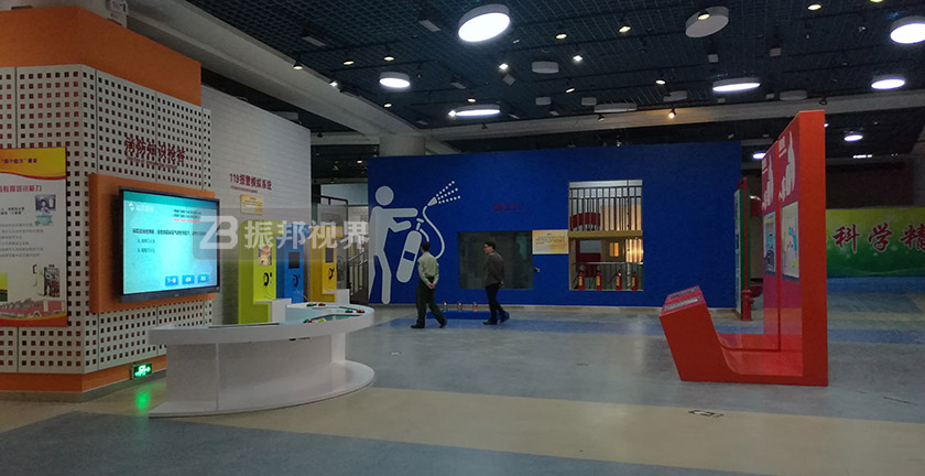 消防安全教育展廳大廳設(shè)計效果